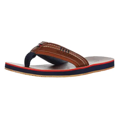 Tommy Hilfiger Men's Destino Sandal Cognac/Navy 10M