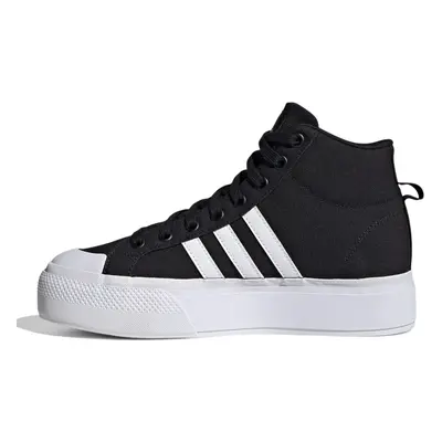 adidas Women's Bravada 2.0 Mid Platform Skate Shoe Core Black/White/C