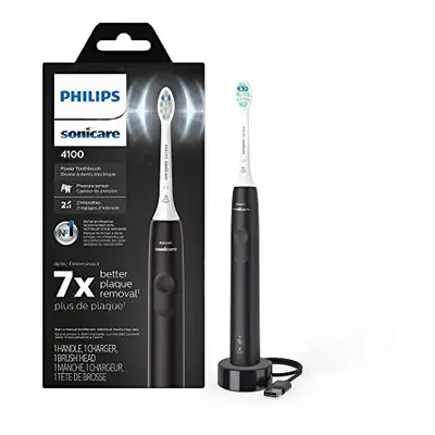 Sonicare Electric Toothbrush, Rechargeable Electric Toothbrush with Pressure Sensor, Black HX368