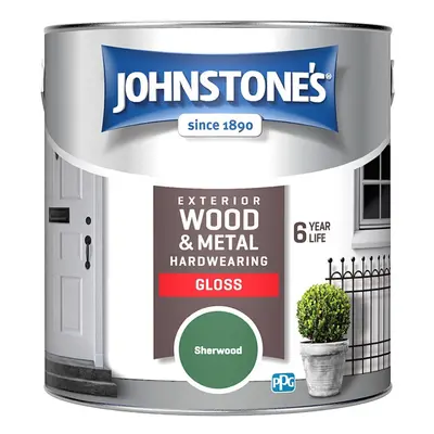 Johnstones Exterior Wood & Metal Hardwearing Gloss Paint 2.5l Sherwood