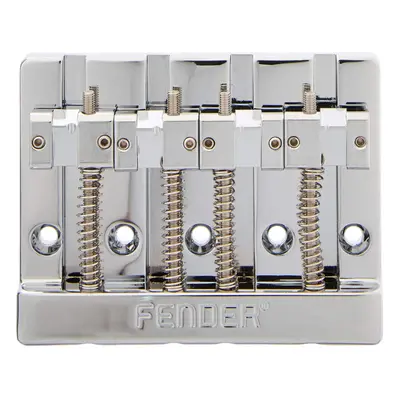 Fender HiMass 4-String Bass Bridge Assembly with Brass Saddles - chrom