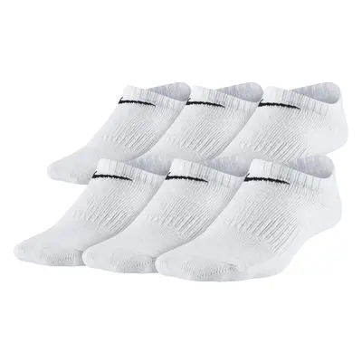 Nike Kids' Everyday Lightweight No-Show Socks (6 Pairs) White/Black