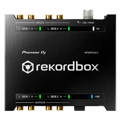 The new 2-channel audio interface lets you use rekordbox dvs to scratc