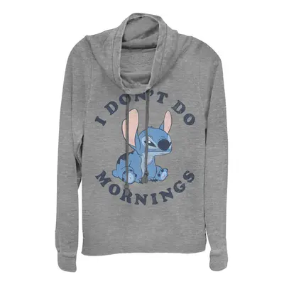 Disney womens Lilo & Stitch Stitch Mornings Women's Long Sleeve Cowl N