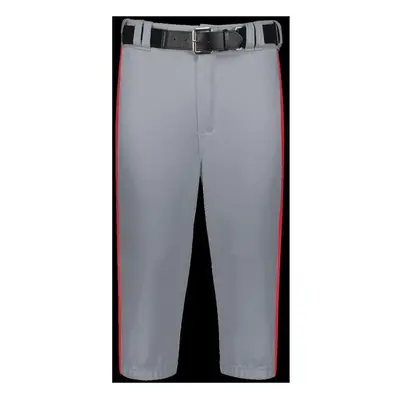 Russell R21LGM.B9T.XL Adult Piped Diamond Series Knicker 2.0 Pant, Baseball Gray & True Red - Ex