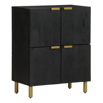 vidaXL Sideboard Cupboard Storage Cabinet Highboard Black Engineered Wood