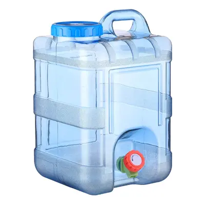 (15L) Capacity Outdoor Water Bucket Portable Cube Water Container with Faucet Outdoor Hiking Pic