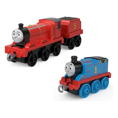 Thomas & Friends - Thomas & James Set of Push-Along Train Engines for Preschool Kids Ages Years 