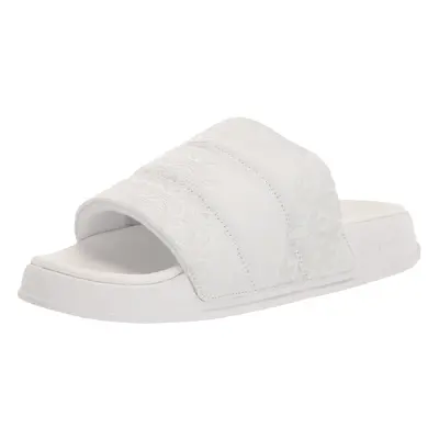 adidas Originals Women's Adilette Essential Slide Sandal White/Crysta