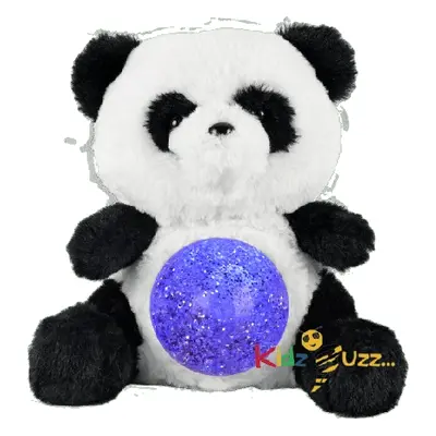 (Fudge The Teddy) Teddy Bear Soft Toy- Magic Belly With Glitter Ball