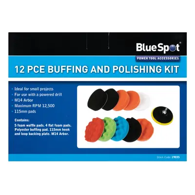 BlueSpot 12 Piece Buffing and Polishing Kit