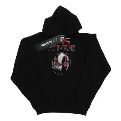 (L, Black) Marvel Mens Ant-Man And The Wasp Scott Mask Hexagon Hoodie