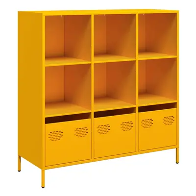 (yellow, 101,5x39x103,5 cm) vidaXL Highboard Sideboard Home Storage Side Cabinet Cupboard Buffet