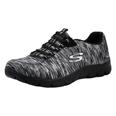 Skechers Women's Empire Game On Fashion Sneaker Black Charcoal W U