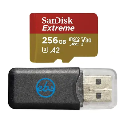 SanDisk Extreme 256GB MicroSD Card for GoPro Works with GoPro Hero