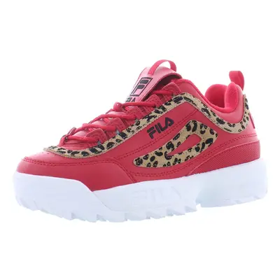 Fila Disruptor II Leopard Womens Shoes Size 6.5 Color: Red/Brown/Blac