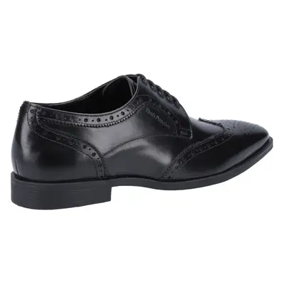 (Black, (Adults')) Hush Puppies Elliot Leather Men's Black Brogues Shoes