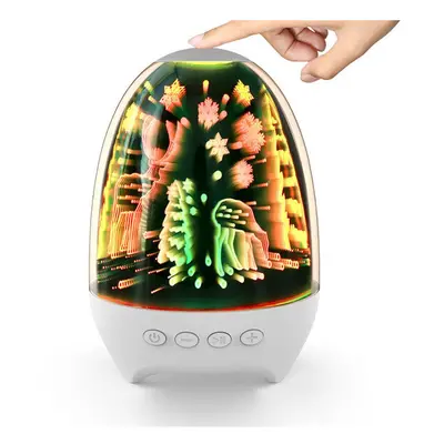 (Type B) Color Lamp Wireless Bluetooth 5.0 Speaker TWS Interconnection Audio FM Function Nine Ge