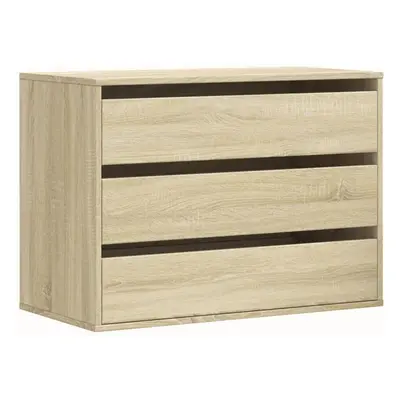 (sonoma oak, x x cm) vidaXL Corner Chest of Drawers Storage Drawer Side Cabinet Engineered Wood