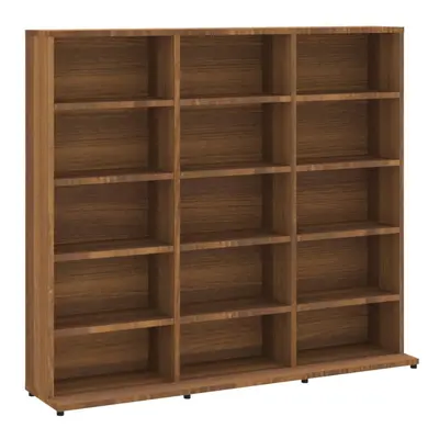 (Brown oak) vidaXL CD Cabinet Storage Shelf Indoor Furniture Multi Colours Multi Sizes