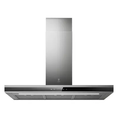 Elica ADELE2-BK-SS-90 90cm Chimney Cooker Hood - Stainless Steel - For Ducted/Recirculating Vent