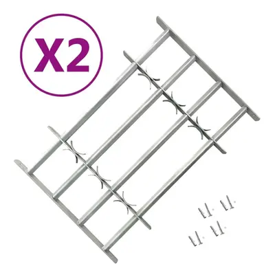 vidaXL 2x Adjustable Security Grilles for Windows mm Home Protection