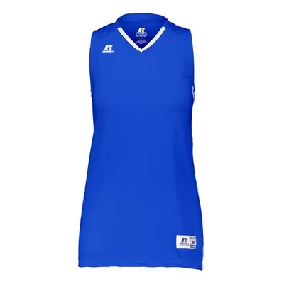 Russell 4B1VTX.ROW.XL Ladies Legacy Basketball Jersey, Royal & White - Extra Large