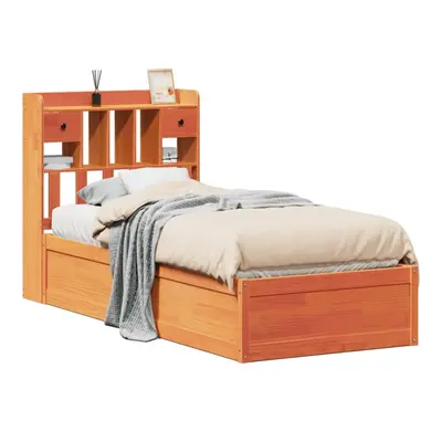 (wax brown, x cm) vidaXL Bed Frame without Mattress Solid Wood Pine