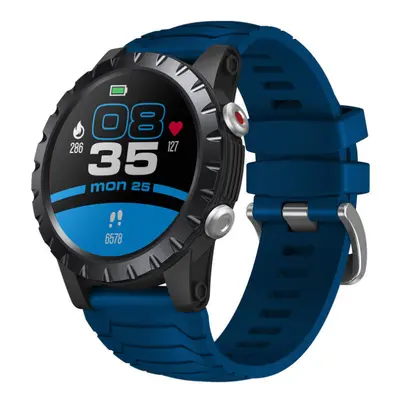 (Blue) 1.32 inch 360*360px Screen HR SpO2 VO2 Max Monitor Sports Modes Days Standby 5ATM Waterpr