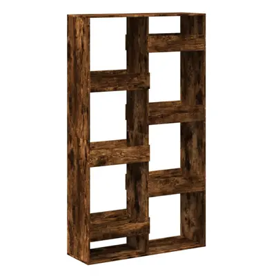 (smoked oak, x x cm) vidaXL Room Divider Privacy Screen Room Partition Bookcase Engineered Wood