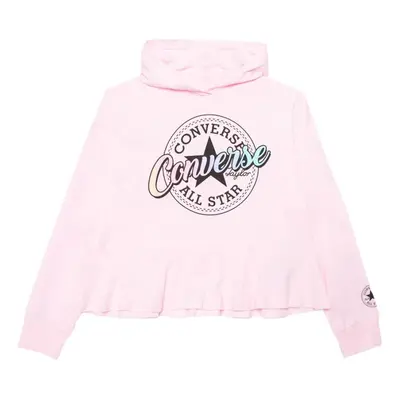 Converse Relaxed Peplum Pullover Girls Active Hoodies Size Color: P