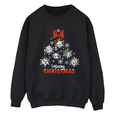 (5XL, Black) Disney Womens/Ladies Mickey Mouse And Friends Christmas Tree Sweatshirt