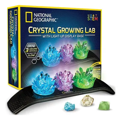 National Geographic Stem Crystal Growing Kit With Light Up Stand