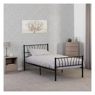 Harlow 3ft Single Metal Bed Black