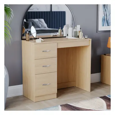 (Pine) Riano Drawer Dressing Table Makeup Computer Desk