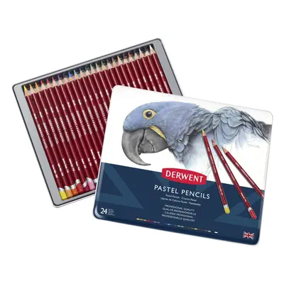 Derwent Pastel Pencils 4mm Core Metal Tin Count (32992)