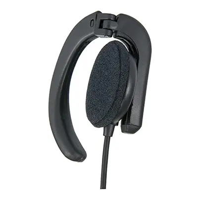 AV Link Mono Swivel Hook Earphone, Black