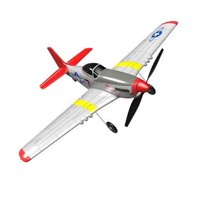 (Two Batteries) 400mm Wingspan 2.4G 6-Axis Gyro RC Airplane Trainer Fixed Wing RTF One Key Retur