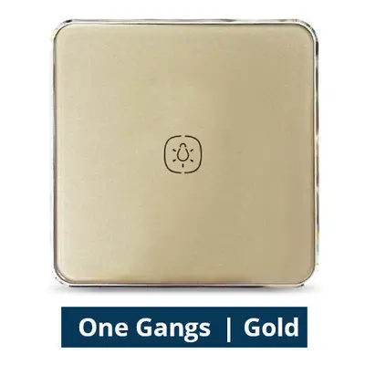 (1 Gang Gold) Wireless Remote Switch Work with Tuya Hub One Two Three Gangs Touch Switches Stick