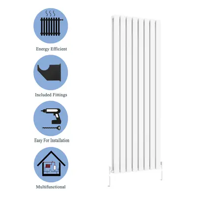 (White, 1800*544mm?double?) Flat Panel Column Radiator