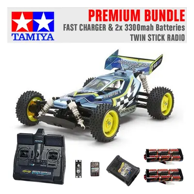 TAMIYA RC Plasma Edge II TT-02B 1:10 Premium Stick Radio Bundle