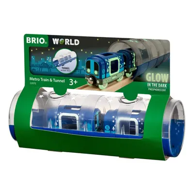 BRIO World-Tunnel & Glow in The Dark Metro Train