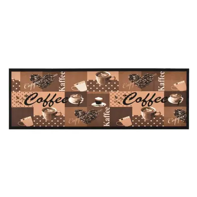 Kitchen Carpet Washable Coffee brown 60x180 cm