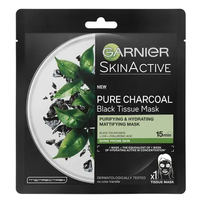 Garnier SkinActive Charcoal Black Tea Hydrating Sheet Mask