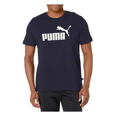 PUMA mens Essentials Logo Tee TShirt Peacoat Medium US