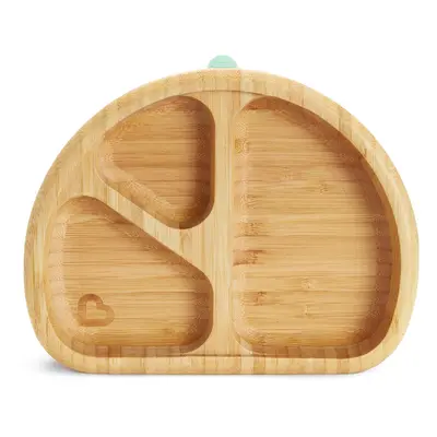 Munchkin Bambou Divided Suction Plate - Eco-Friendly Bamboo Dinnerware