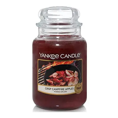 Yankee Candle Scented Candle | Crisp Campfire Apples Large Jar Candle | Up to Hours Burn Time, R