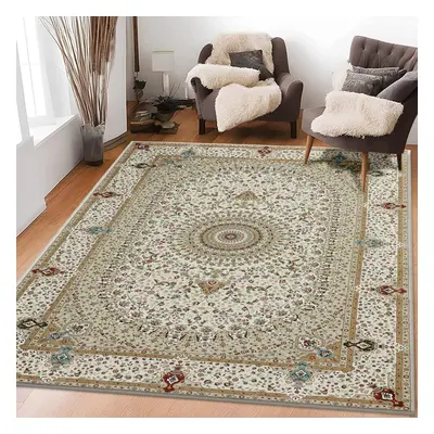 (160 x cm, Willow Beige) Luxury Non Slip Rugs Large Livingroom Bedroom Carpets Bath & Door Mats