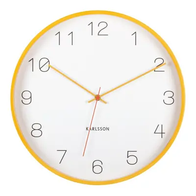 Karlsson Wall Clock Joy - Ochre Yellow