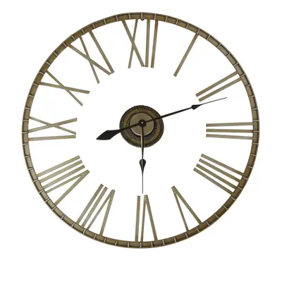 Charles Bentley Extra Large 95cm Outdoor Skeleton Wall Clock Bronze